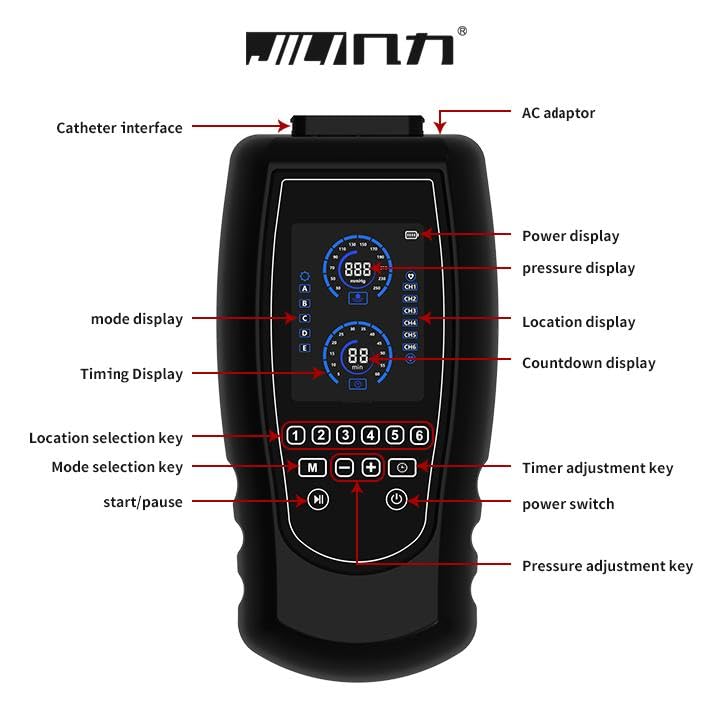 JILITEC Sistema de recuperación de piernas, botas de compresión, dispositivo de compresión secuencial, botas de recuperación, masaje de compresión dinámico para recuperación en atletas (XL, negro)