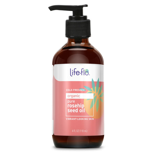 Life-flo Pure Rosehip Oil Organic, Pink, 4 Fluid Ounce