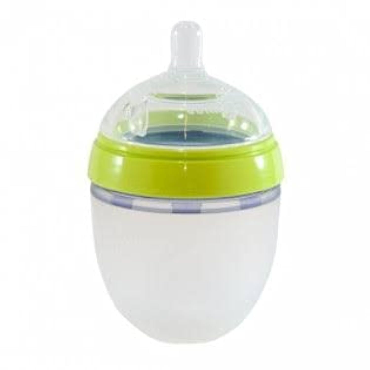 Biberon de silicona de 150 ml, anillo de color verde