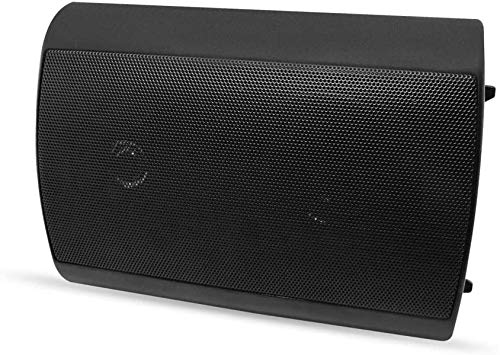 Herdio Altavoces 4 Pulgadas para Interiores y Exteriores, Resistentes al Agua, para terraza, Montaje en Pared, Altavoces, Negro
