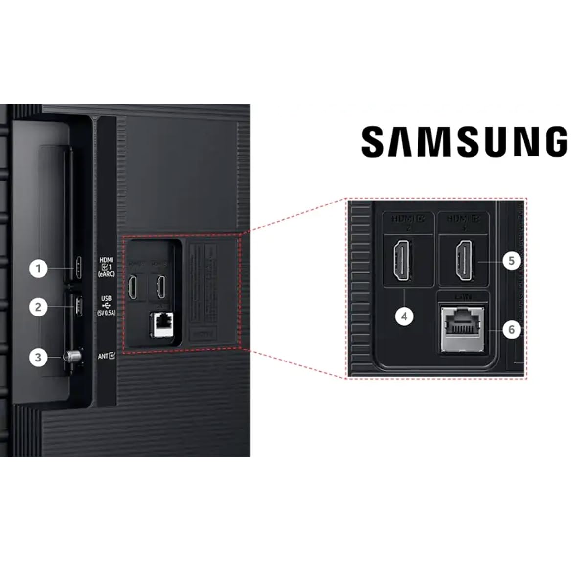 Samsung U8000F Series 50" Crystal UHD 4K Smart TV con Tizen OS y Voice Assistant Integrado (2025) UN50U8000FDXZA (Reacondicionada)