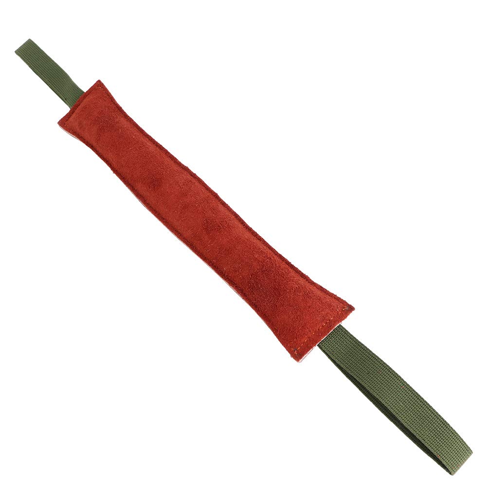 Juguete de Entrenamiento de Perro de Cuero con 2 Manijas Fuertes para Juegos Interactivos y Mordedura