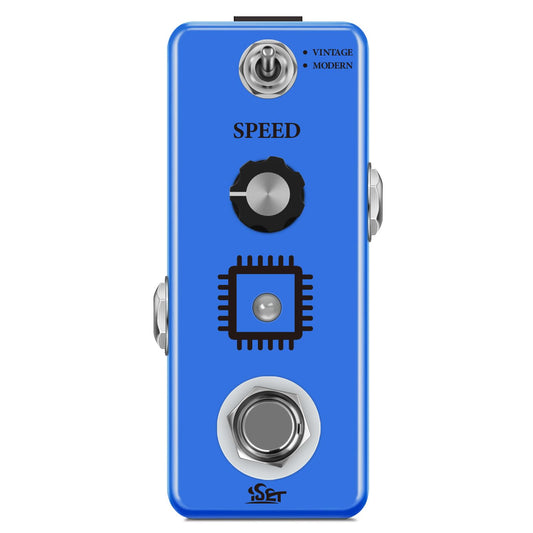 ISET Pedal de guitarra analógica Phaser para bajo de guitarra eléctrica True Bypass
