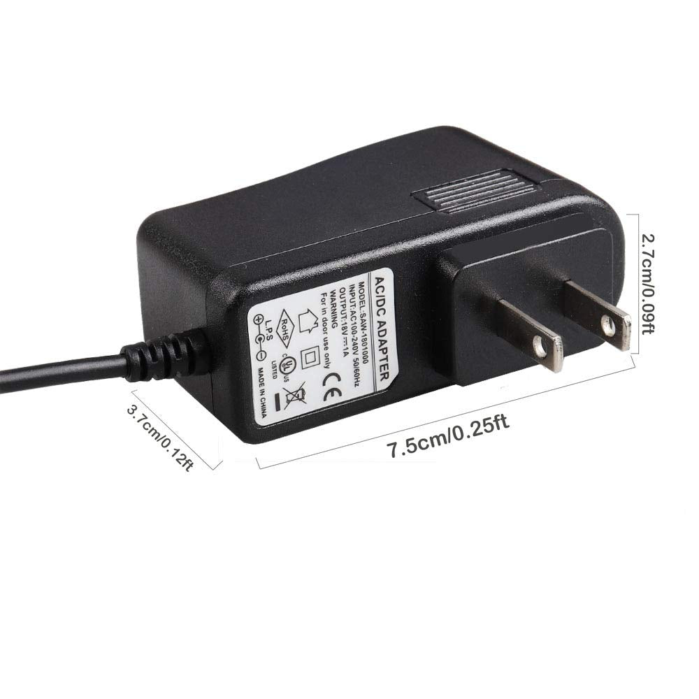 Mr.Power - Fuente de alimentación para pedal de guitarra de 18 V 1 A