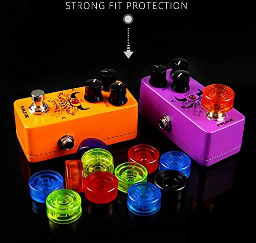 Tapas de Protección para Pedal de Efecto Dopro Varios Colores Paquete de 8