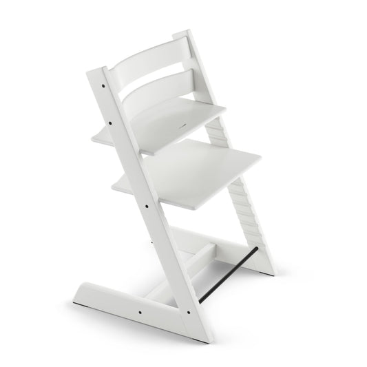 Silla Tripp Trapp de Stokke, Silla ajustable, evolutiva para recién nacidos, niños y adultos - Práctica, cómoda y ergonómica - Diseño atemporal (Blanco)