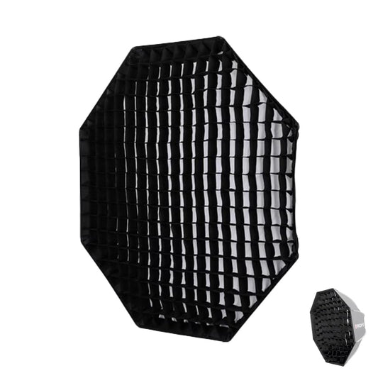 INVINEEX - Rejilla de panal para caja de luz octogonal de 55 cm/22, compatible con rejilla de control de luz portátil (negro, solo cuadrícula)