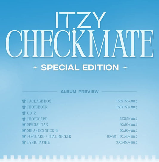 Dreamus ITZY - CHECKMATE SPECIAL EDITION Álbum+ juego de tarjetas de fotos de mensajes adicionales (C ver.) JYPK1428
