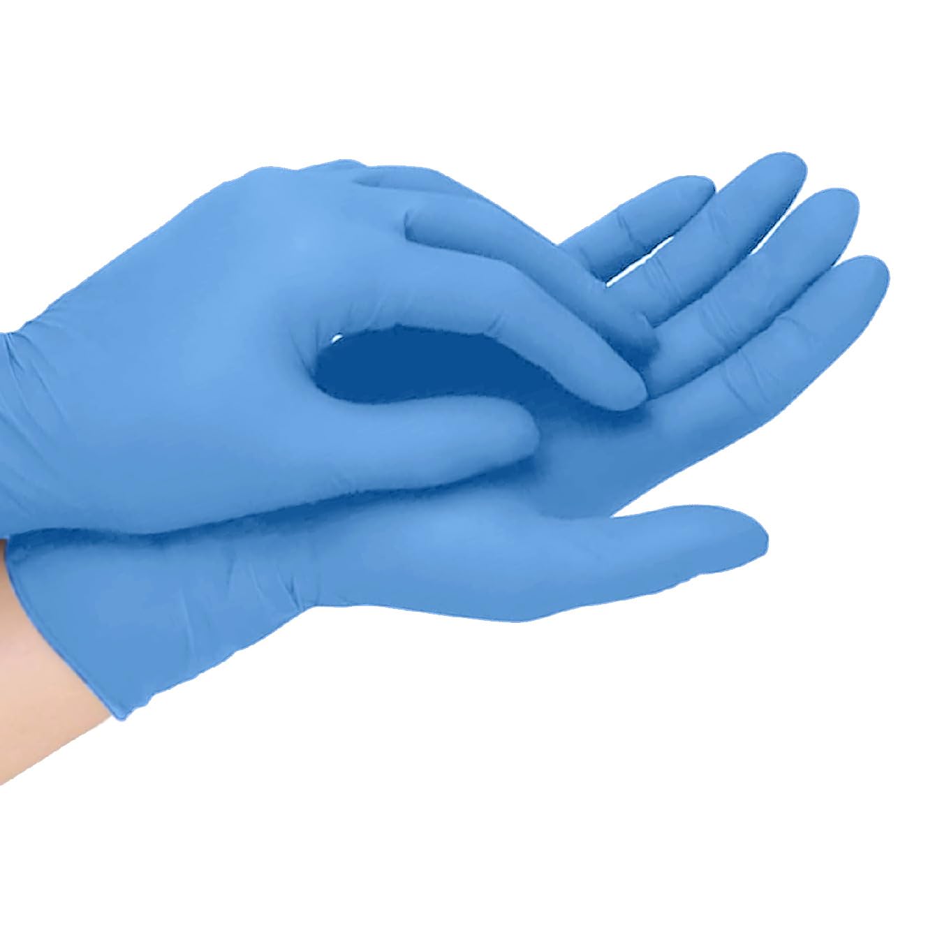 Best Trading 100 Guantes de Nitrilo Color Azul: Libres de Látex, Ajuste Perfecto sin Polvo, Guantes Premium con Tecnología Touchscreen. Comodidad, Seguridad y Funcionalidad en tus Manos (Mediano)