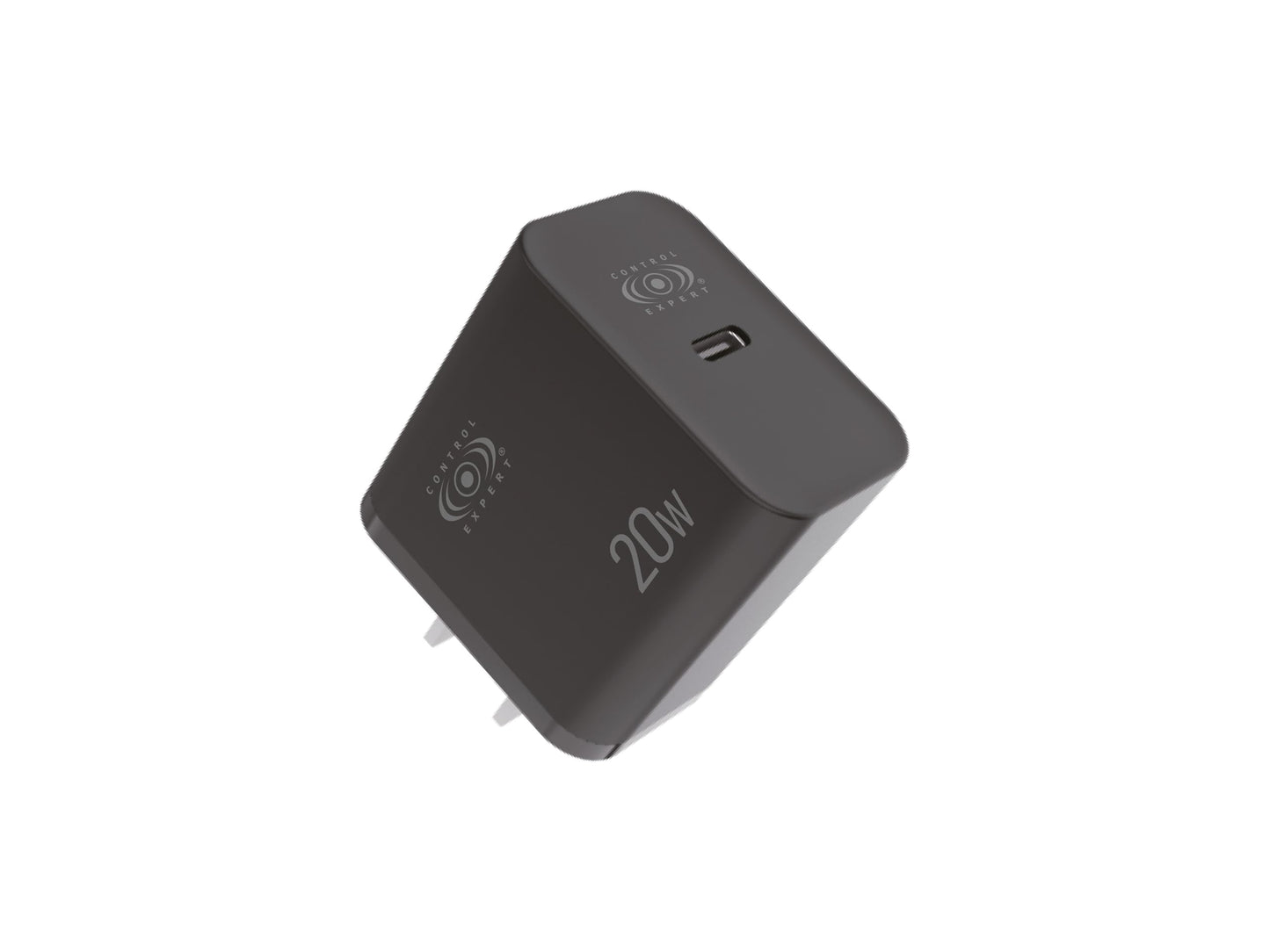 CONTROL EXPERT Cargador USB C 20W Portátil 5V 3A Carga Rápida (Negro)