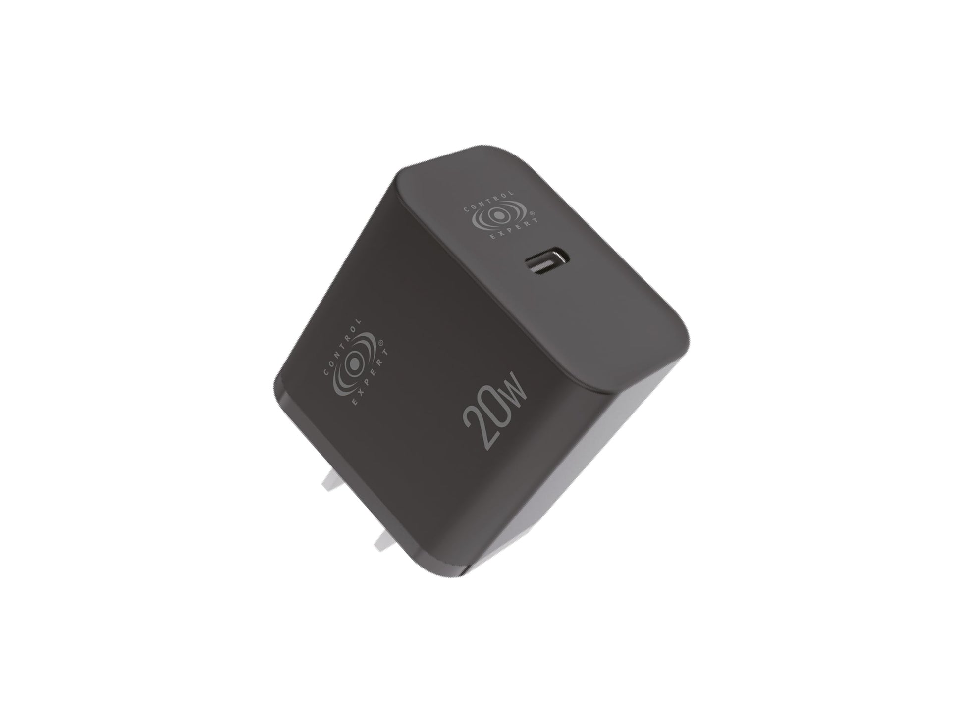 CONTROL EXPERT Cargador USB C 20W Portátil 5V 3A Carga Rápida (Negro)