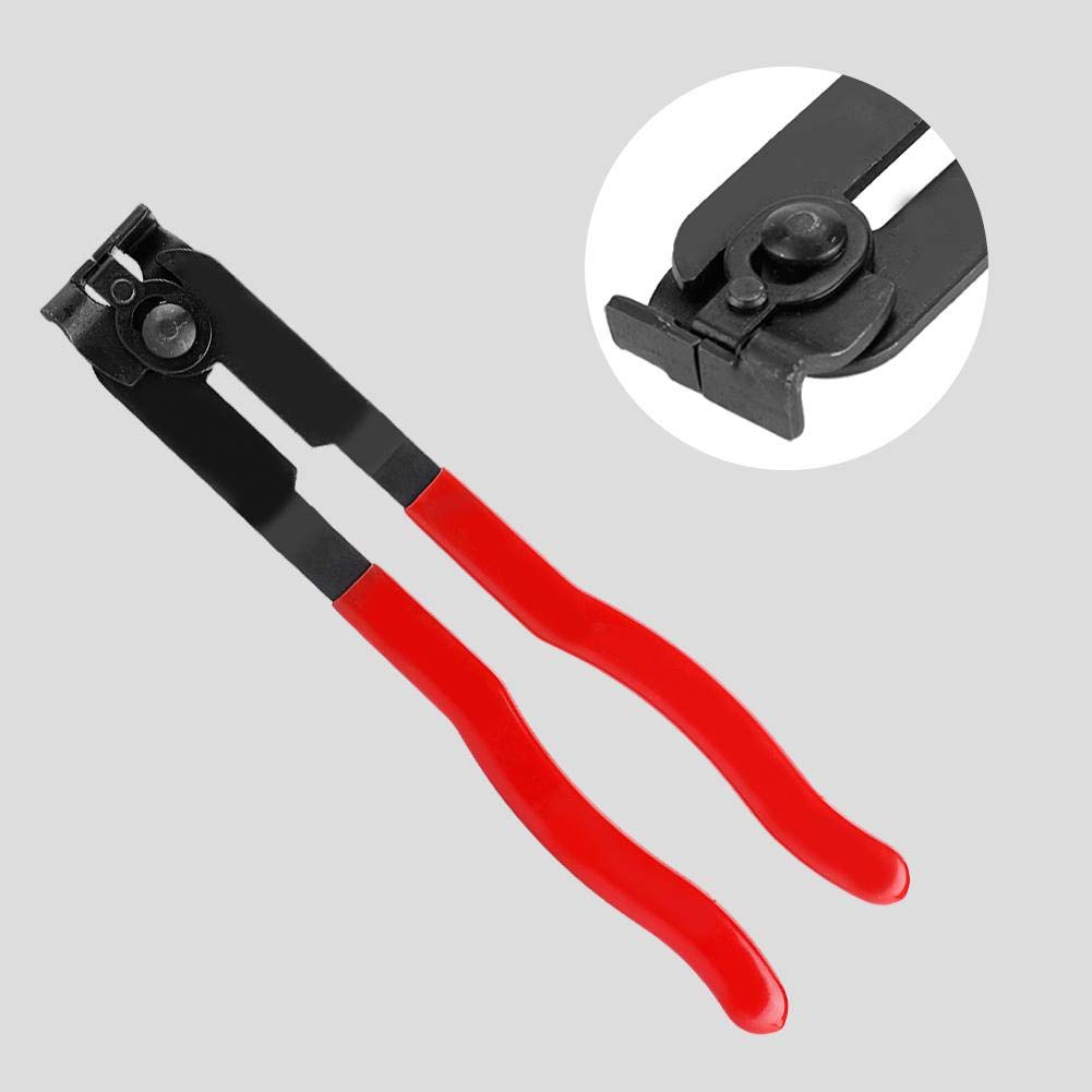 Herramienta de instalación de bandas de abrazadera para juntas CV, herramienta profesional antideslizante tipo oreja CV, pinzas de bota para juntas CV (alicates de paquete de carcasa de polvo)