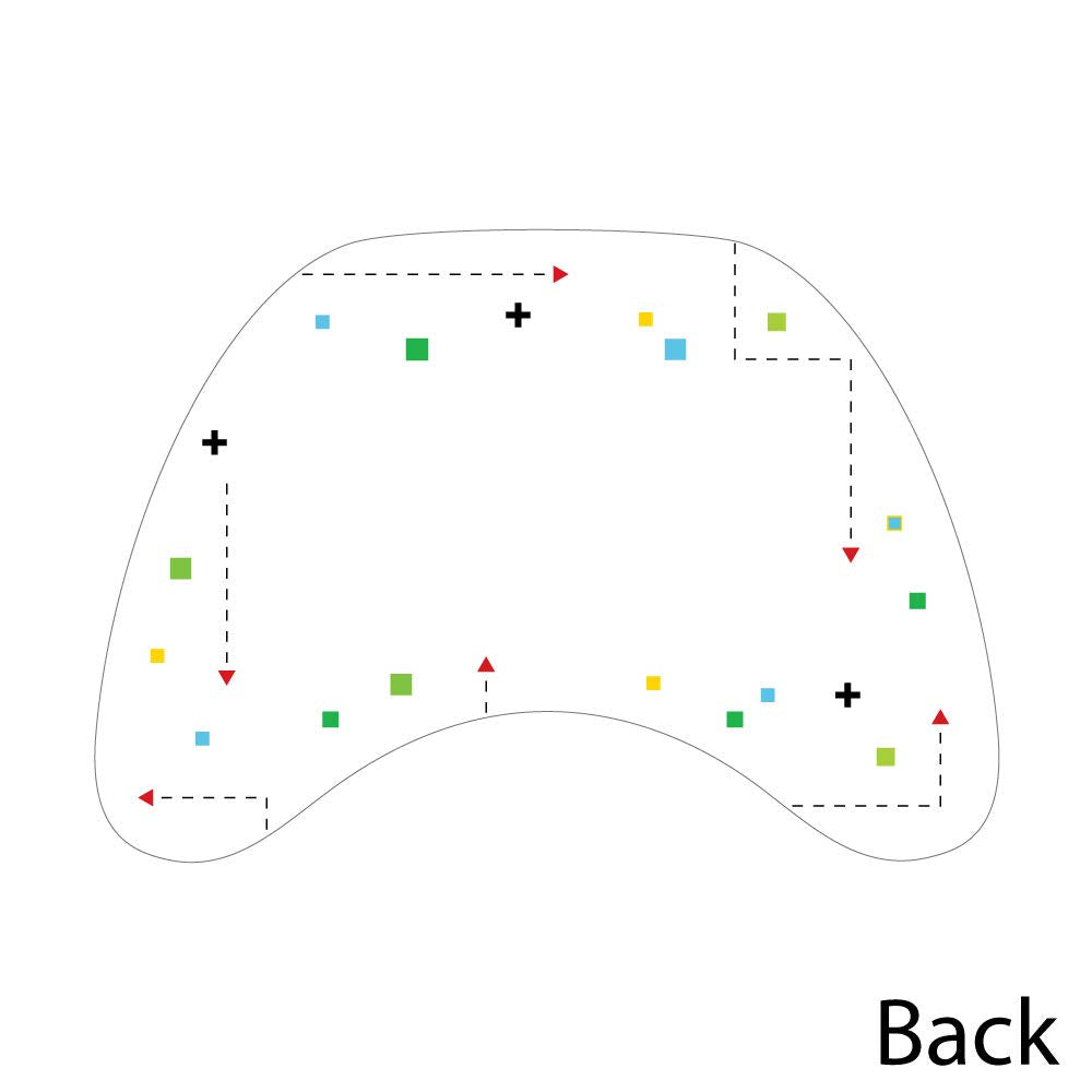 Big Dot of Happiness - Juego de 12 tarjetas de agradecimiento con sobres, con forma de zona de juego de píxeles o fiesta de cumpleaños