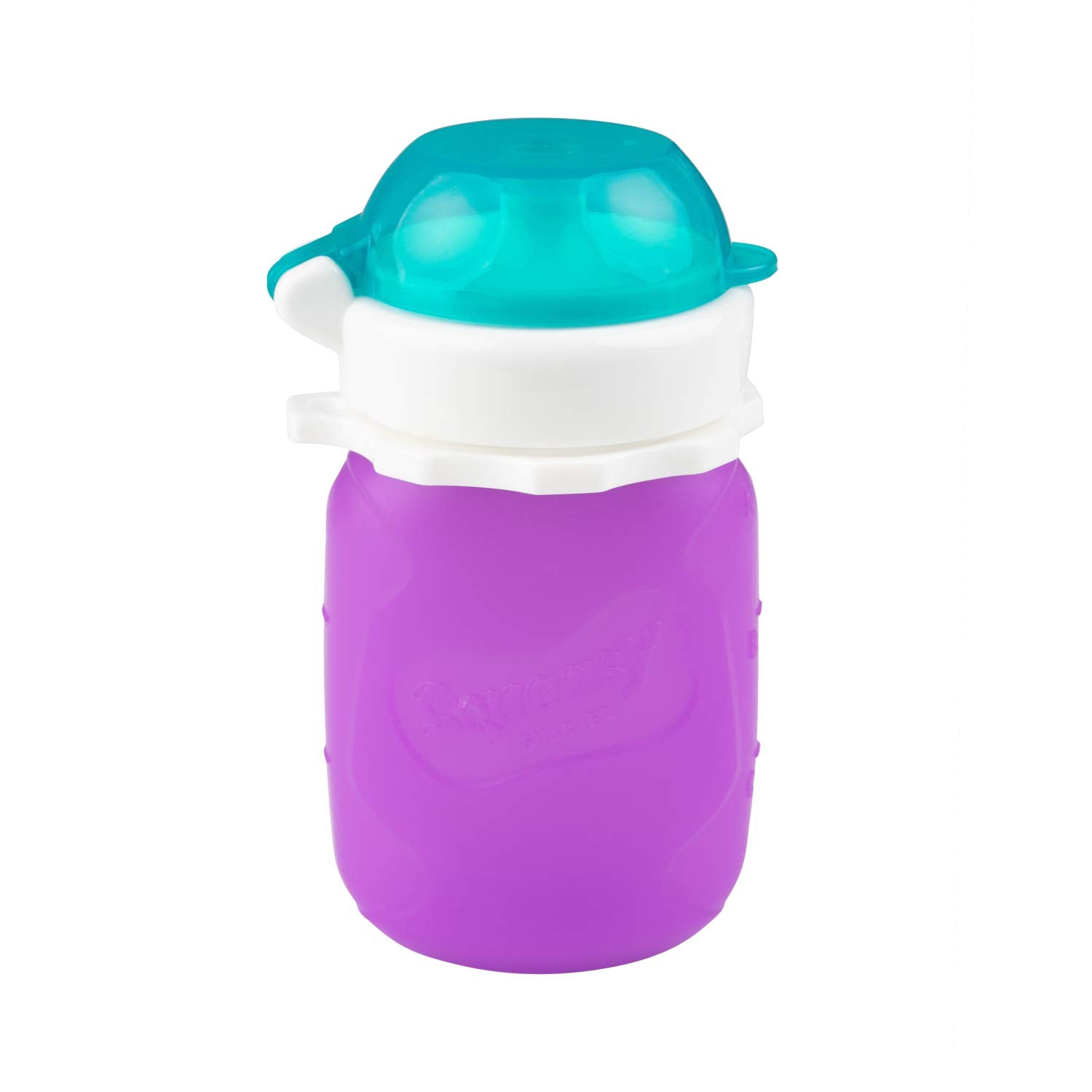 Bolsa de alimentos reutilizable de silicona a prueba de derrames, para alimentos blandos y líquidos, para agua, salsa de manzana, yogur, batidos, alimentos para bebés, apto para lavavajillas