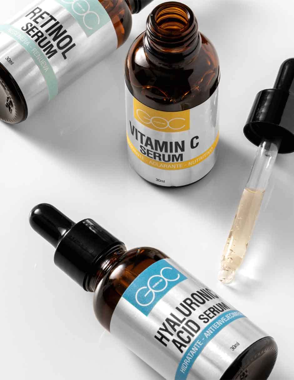 GOC, Suero De Retinol, Reafirma y alisa la piel, Mantiene la piel firme y tersa, Disminuye líneas de expresión, Atenua imperfecciones en la piel, Disminuye manchas, GSKIN08