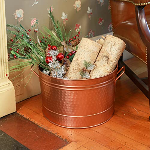 ACHLA Designs Bañera Redonda martillada chapada en Cobre