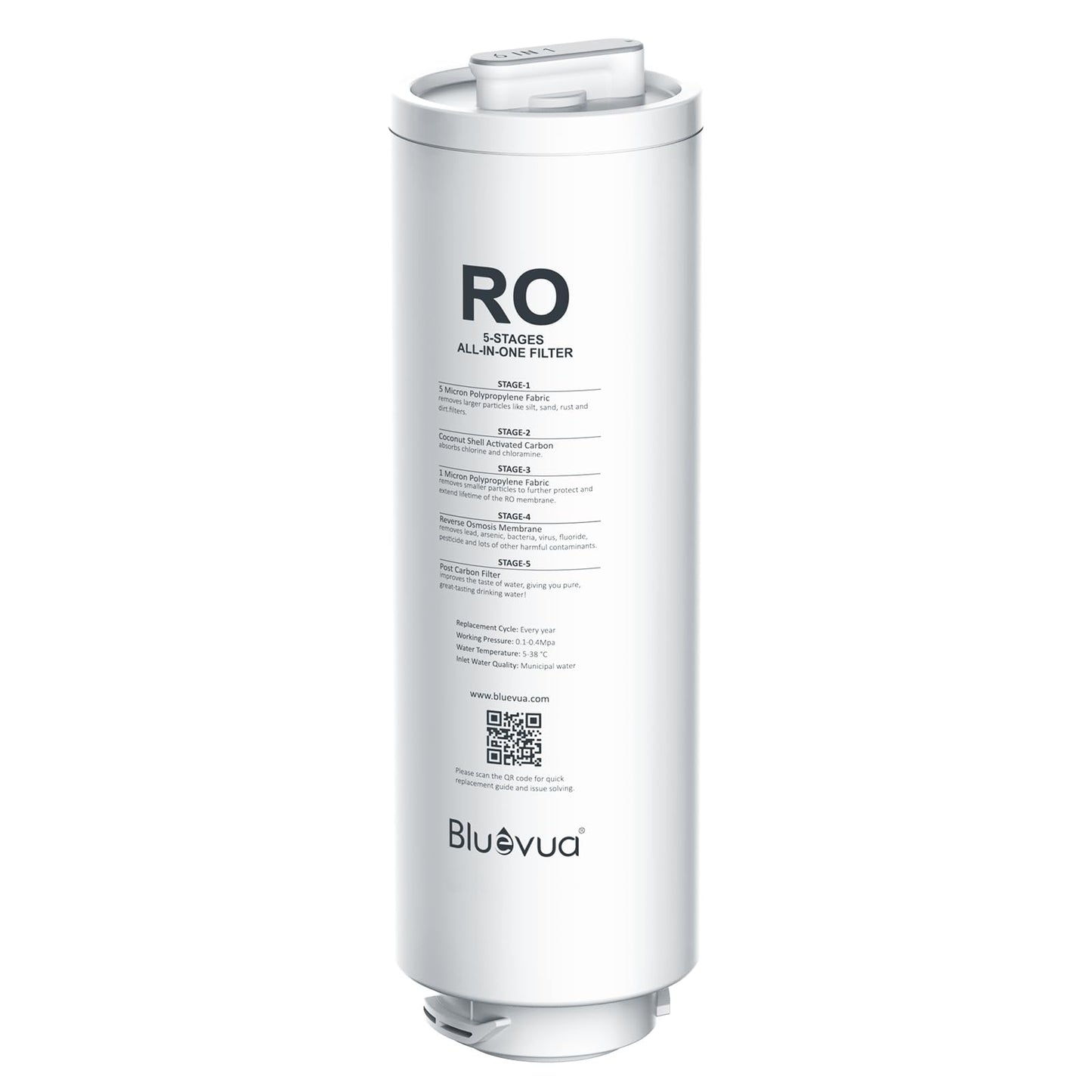 Bluevua RO100ROPOT-Lite - Sistema de ósmosis inversa