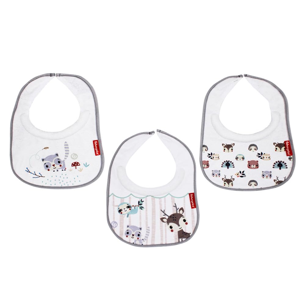 FISHER PRICE - SET 3 BABEROS ATRAPA BABITAS