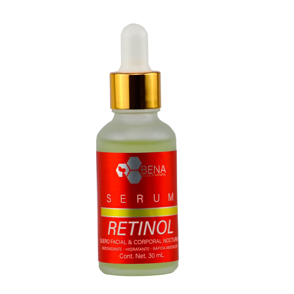 Serum Facial Retinol Y Acido Hialuronico Con Vitamina E Bena