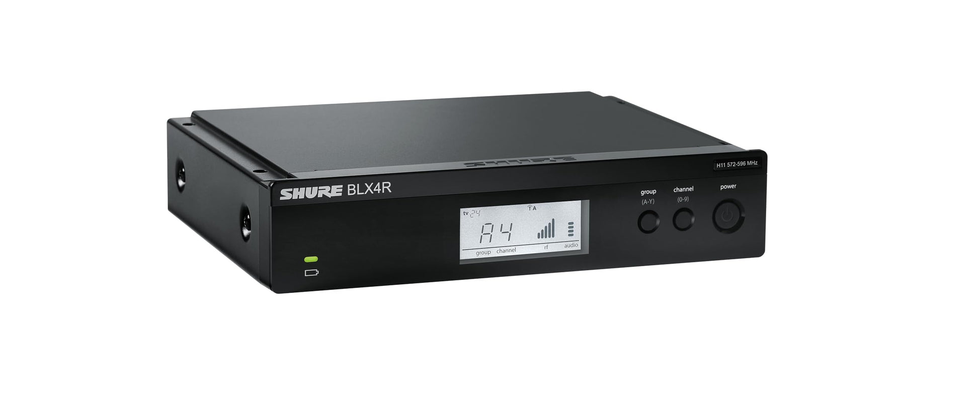 Sistema de Micrófono Inalámbrico Shure BLX24R SM58 Banda H10 con Receptor de Montaje en Rack y Transmisor de Mano para Actuaciones Vocales