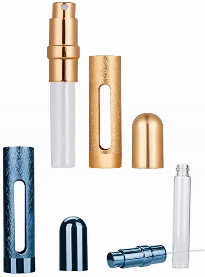 Tvoip 12ML 6 Colors Portable Mini Travel Perfume Bottle Atomizer Refillable Empty Spray Bottle for Women & Men Spray Scent Aftershave