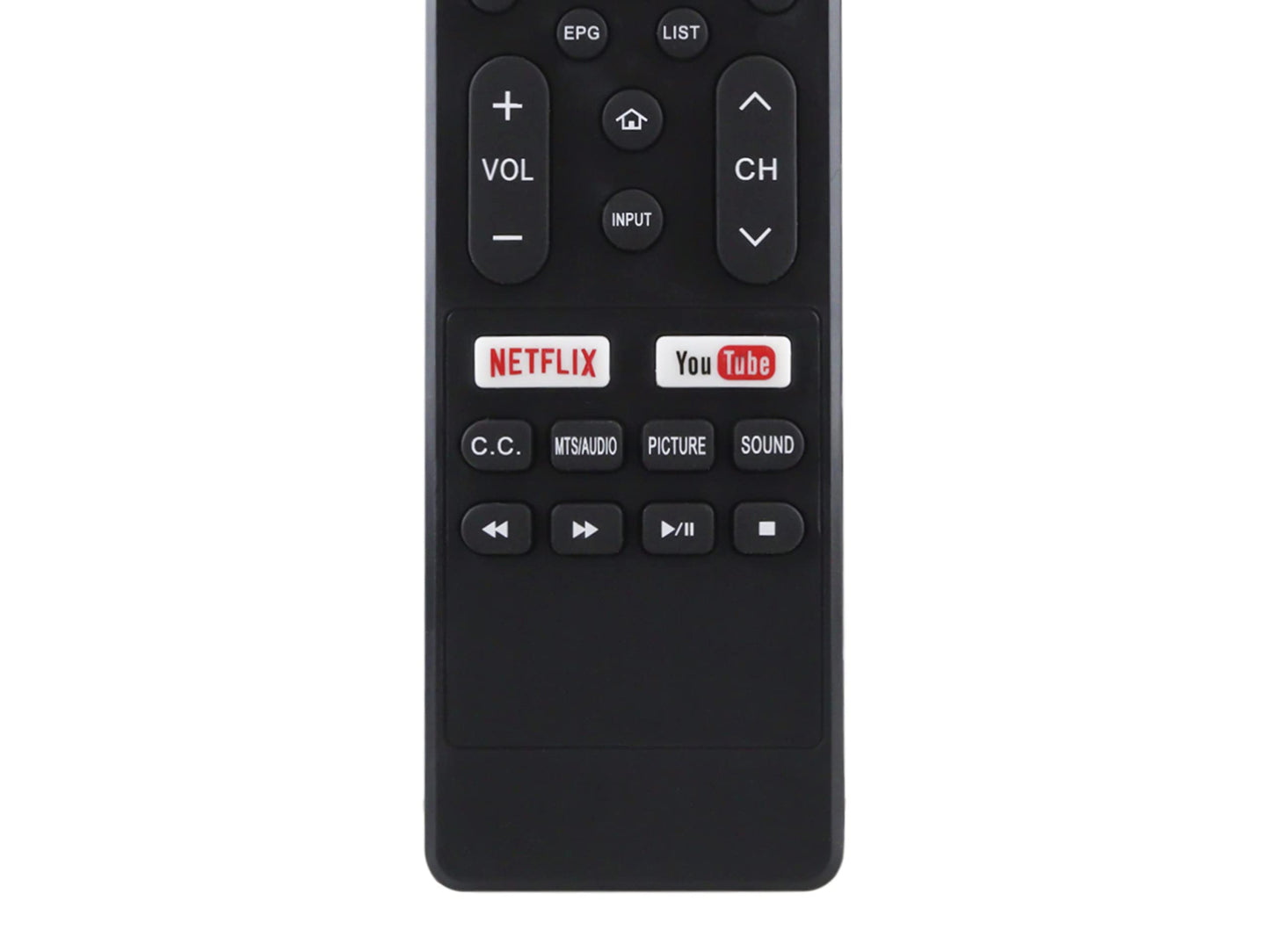 Control Remoto Compatible con Element E4sft551rem E4sft551 ALUX Al50sbuhd Rc-741pc Atvio At-u58s840 Infocus Im32es840 HKPRO Hkp40sm10 Netflix Youtube Pantalla Smart TV