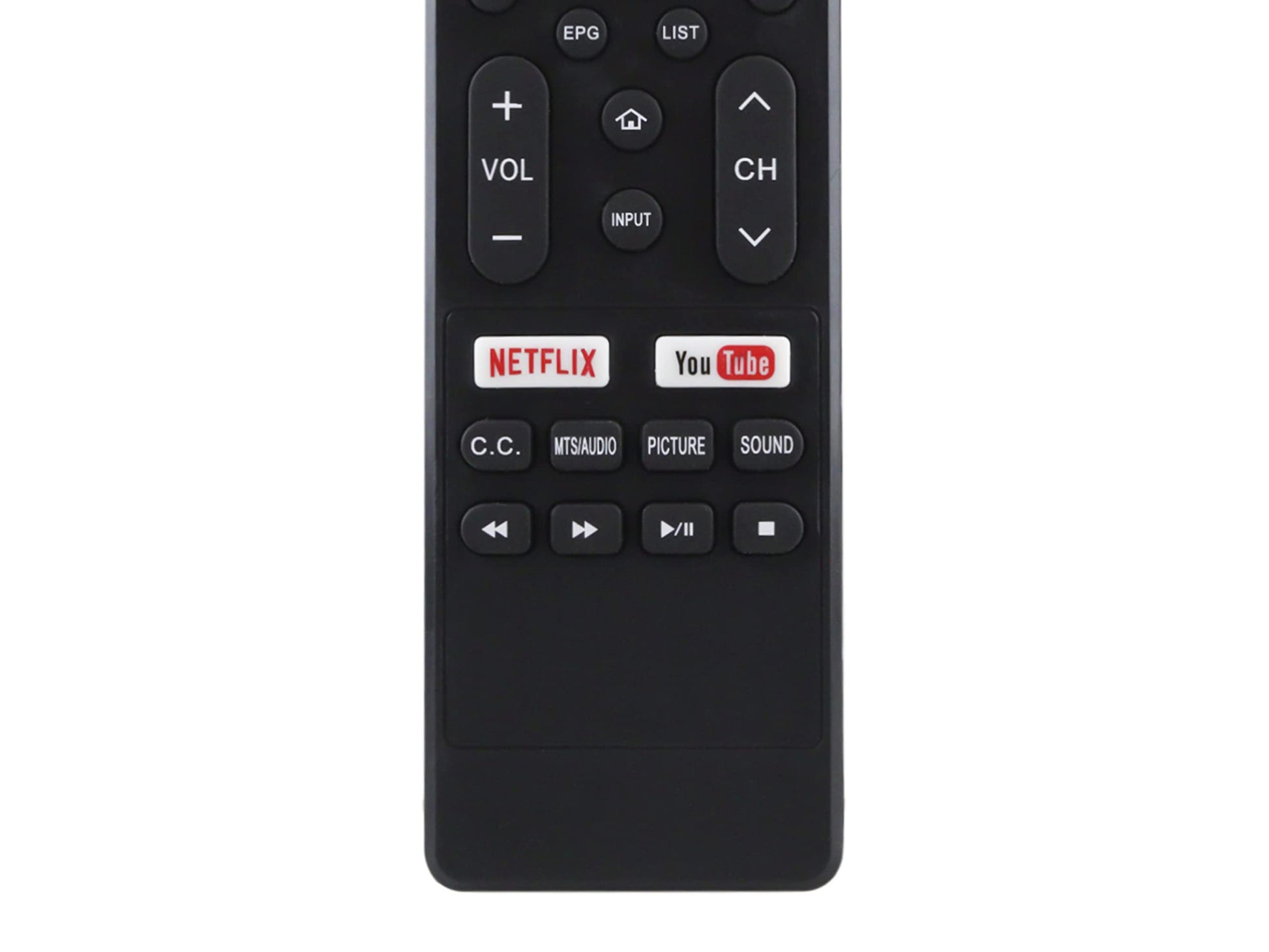 Control Remoto Compatible con Element E4sft551rem E4sft551 ALUX Al50sbuhd Rc-741pc Atvio At-u58s840 Infocus Im32es840 HKPRO Hkp40sm10 Netflix Youtube Pantalla Smart TV