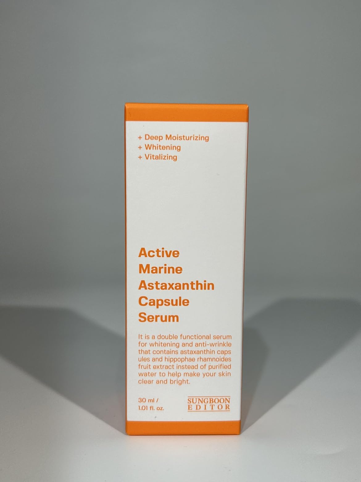 Suero de astaxantina marina activa 30 ml | Tono de piel uniforme | Hidratación y revitalización