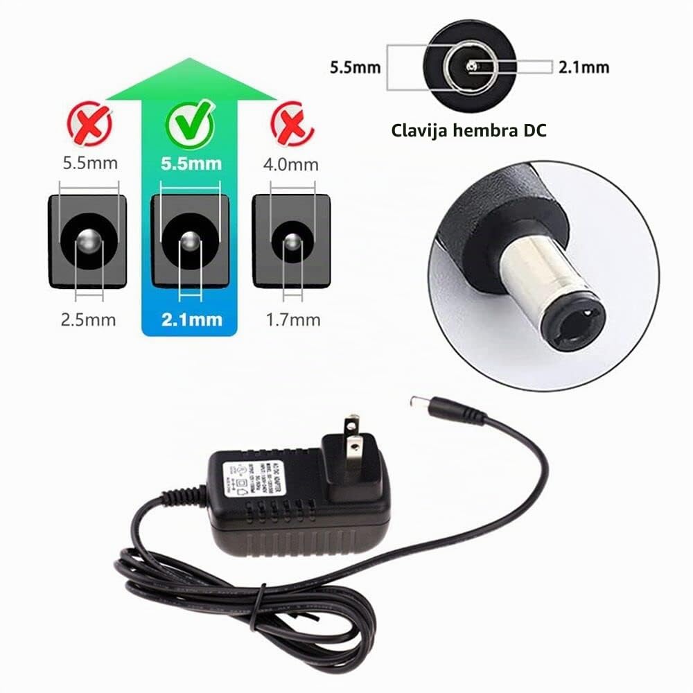Adaptador de Fuente de Alimentación DC12V 1.5A UL 18W para Tira de Luz LED EE.UU.