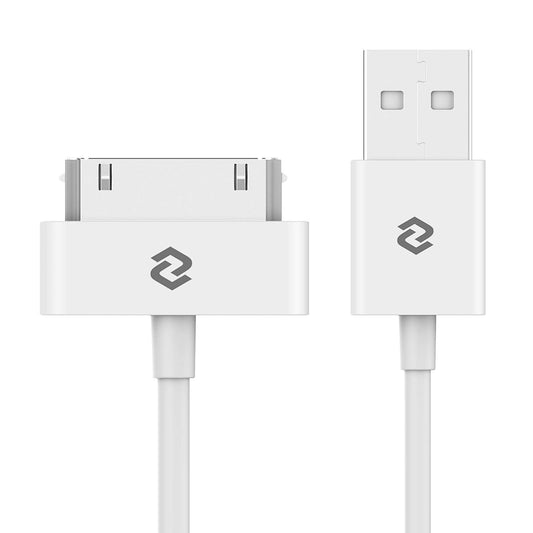JETech Cable de Datos USB Carga Cargador para iPhone 4/4s, iPhone 3G/3GS, iPad 1/2/3, iPod, 1m (Blanco)