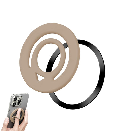 Grip Magnético Dual Ultrafino Vitomas Khaki con Anillo Reforzado para iPhone