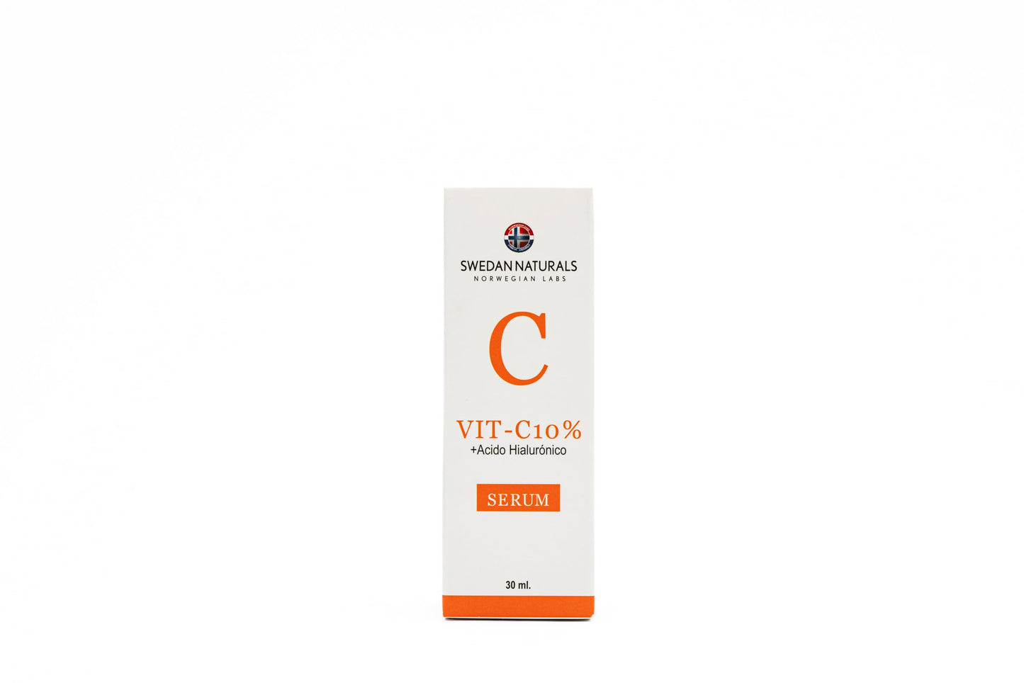 Swedan Naturals - Serum Vitamina C 10% + Ácido Hialurónico, luminosidad, hidratación, firmeza, antimanchas, tono más uniforme. Cuidado de la piel, suero ideal para todo tipo de piel