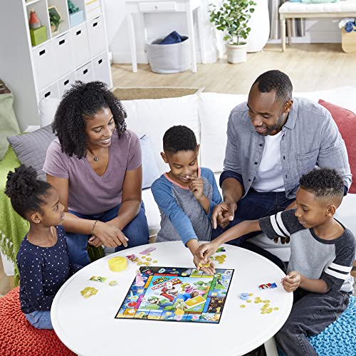Hasbro Gaming Monopoly Junior: Super Mario Juego de Mesa con 1 Tablero, 2 Dados, Accesorios e instructivo para 2 a 4 Jugadores a Partir de los 5 años