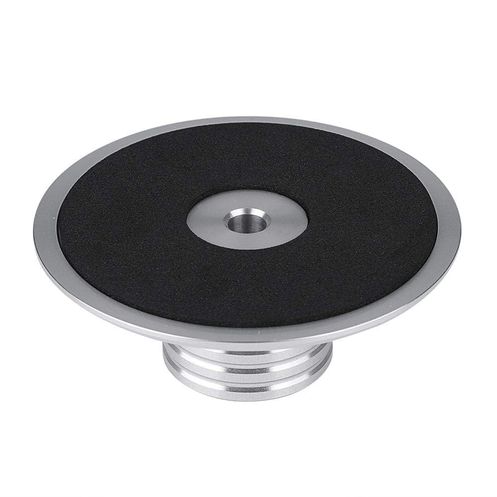 Record Weight Clamp LP Turntables Metal Disc Stabilizer for Player, CD Player, Chassis, Speakers Reolacemnet (Black)(Silver)