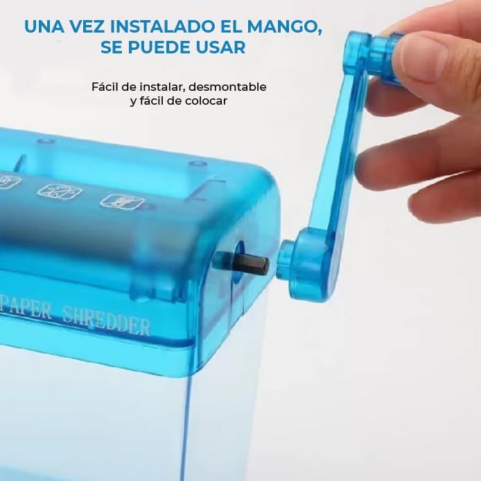 Triturador de Papel CHIC FANTASY Azul con Tamaño de Ranura A6