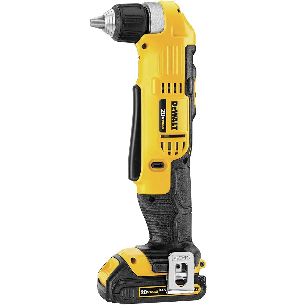 DEWALT 20V MAX Right Angle Cordless Drill/Driver Kit (DCD740C1)