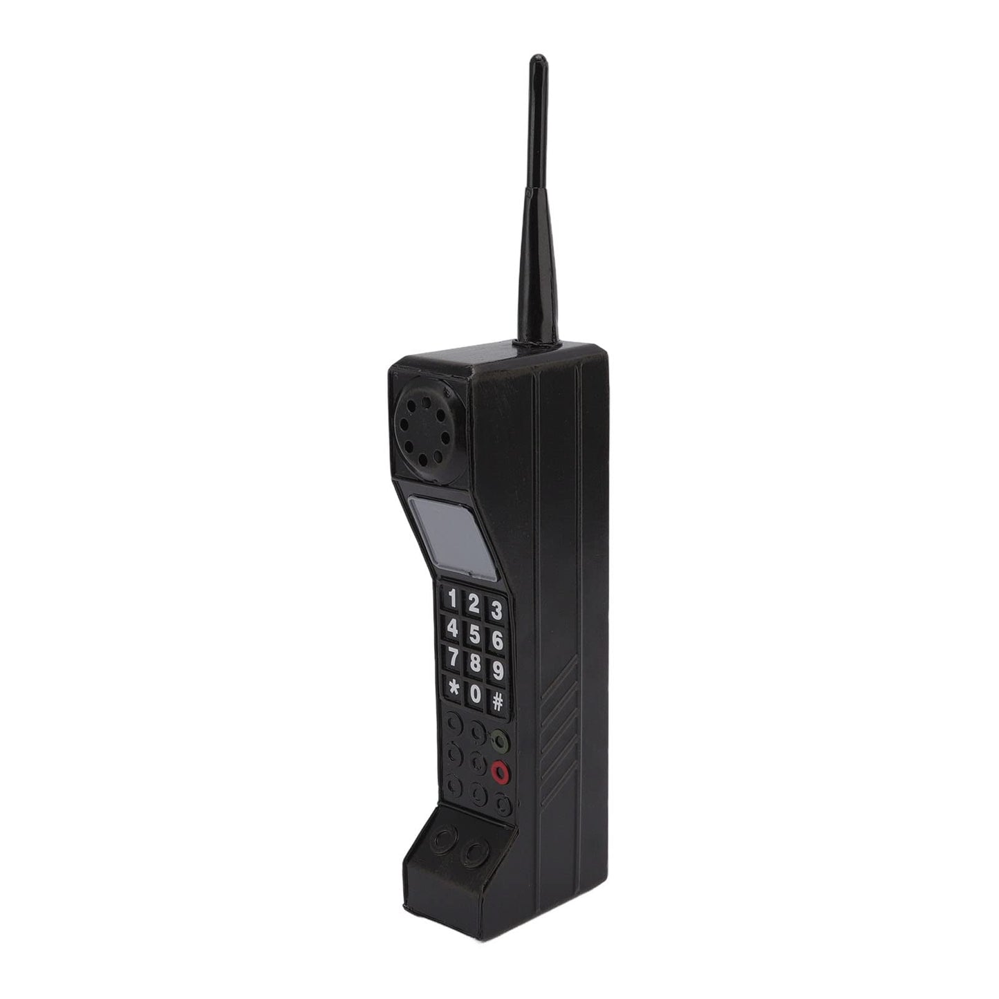 Adorno retro para teléfono celular, diseño de ladrillo clásico, color negro