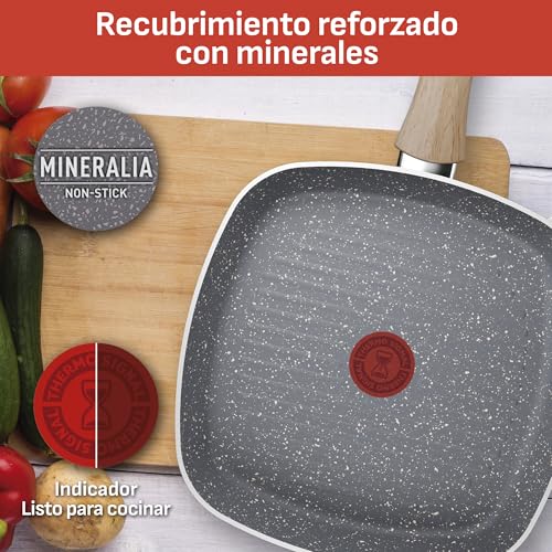 Grill T-Fal 26 cm Healthy Cook con Antiadherente