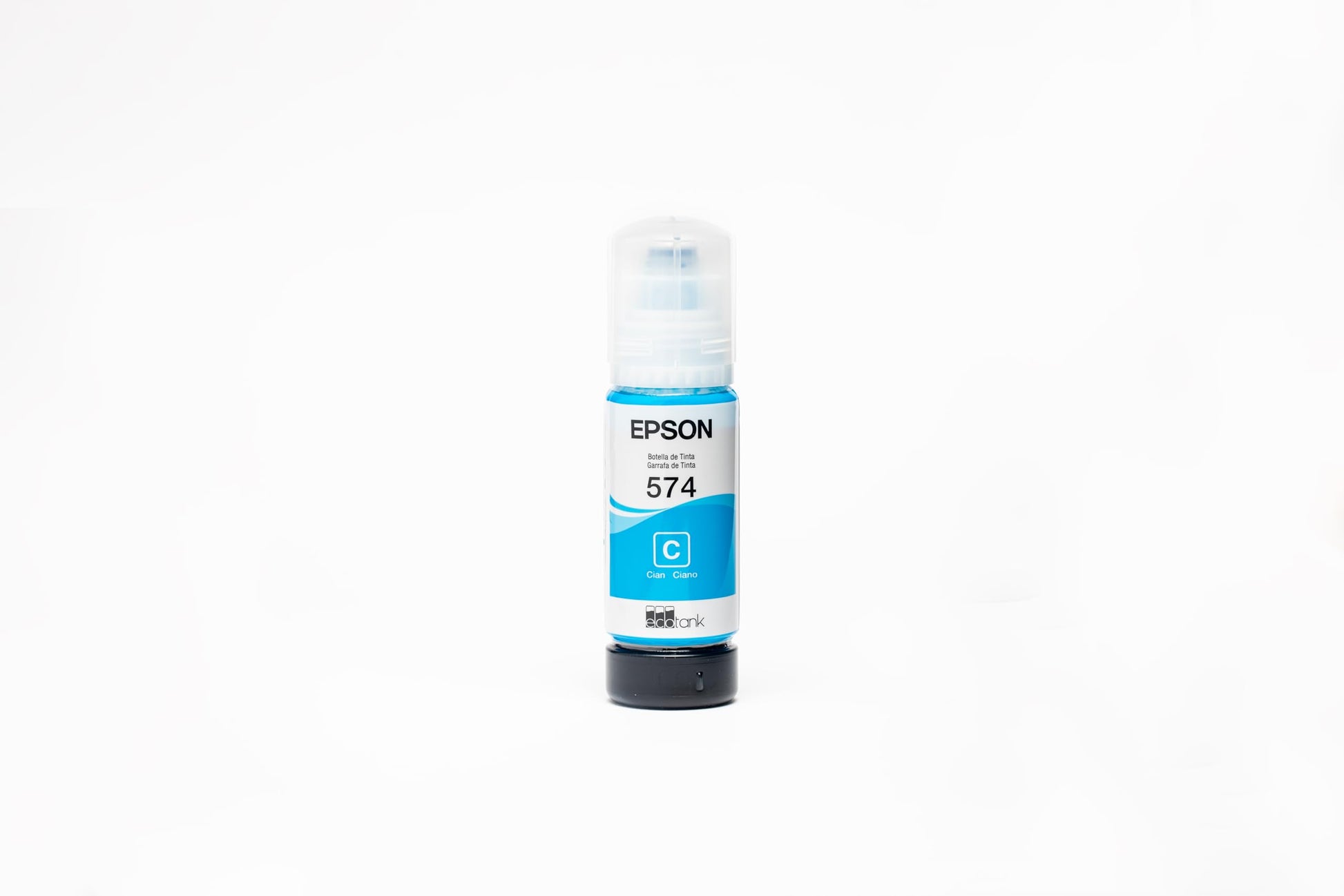 Botella de Tinta Epson Cian T574 65 Mililitros para Impresora L8050