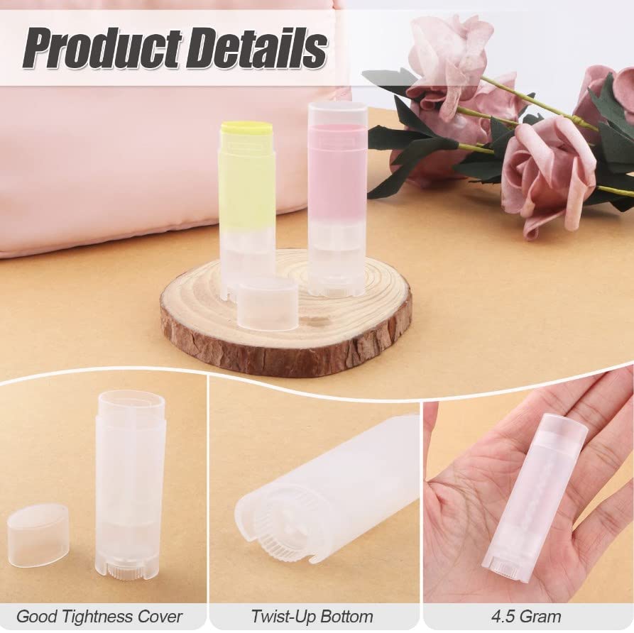 Tubos de Bálsamo Labial Empty Blanco con Tapas para Labial Casero 100pcs 5ml