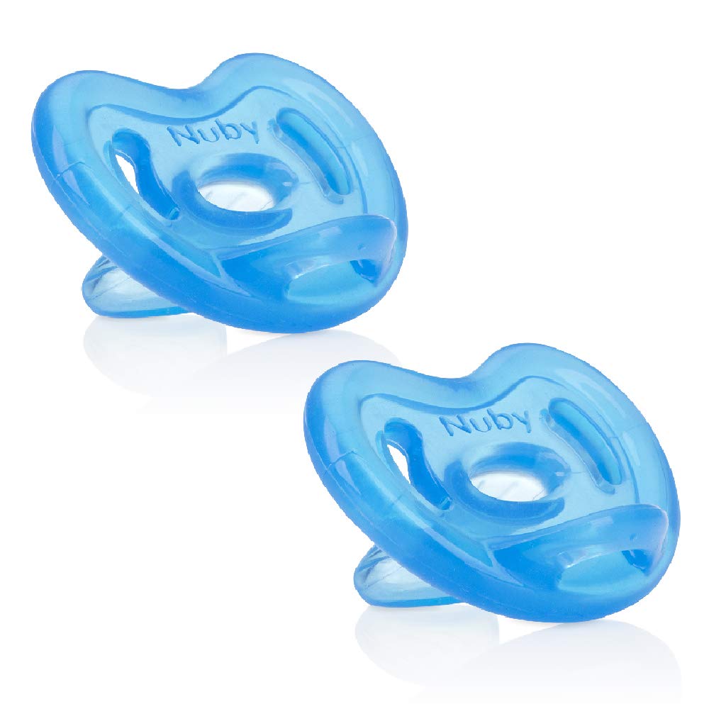 Chupón Ortodóntico Nuby Nûby Azul Aqua 100% Silicon para Bebés Niños