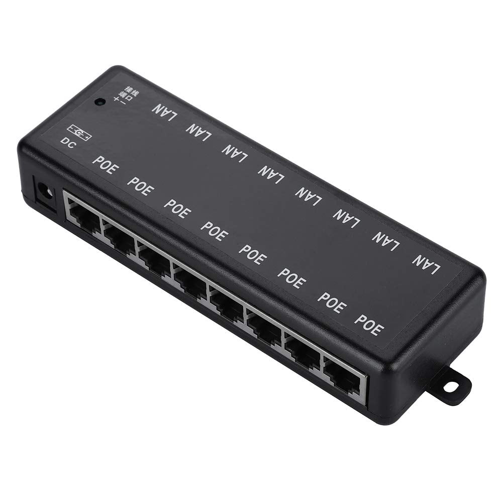 Adaptador POE, 8 Interfaces Adaptador POE Pasivo Alimentación a Través de Ethernet Módulo de Fuente de Alimentación POE Inyector (dc12v-48v)