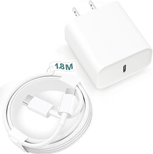 JUGLUTE iPhone 15/16 Cargador Tipo C, con 1.8M Cable USB C a C, Cargador iPhone Carga Rapida para iPhone 16Pro MAX/15Pro Samsung Galaxy S23/S23 Ultra