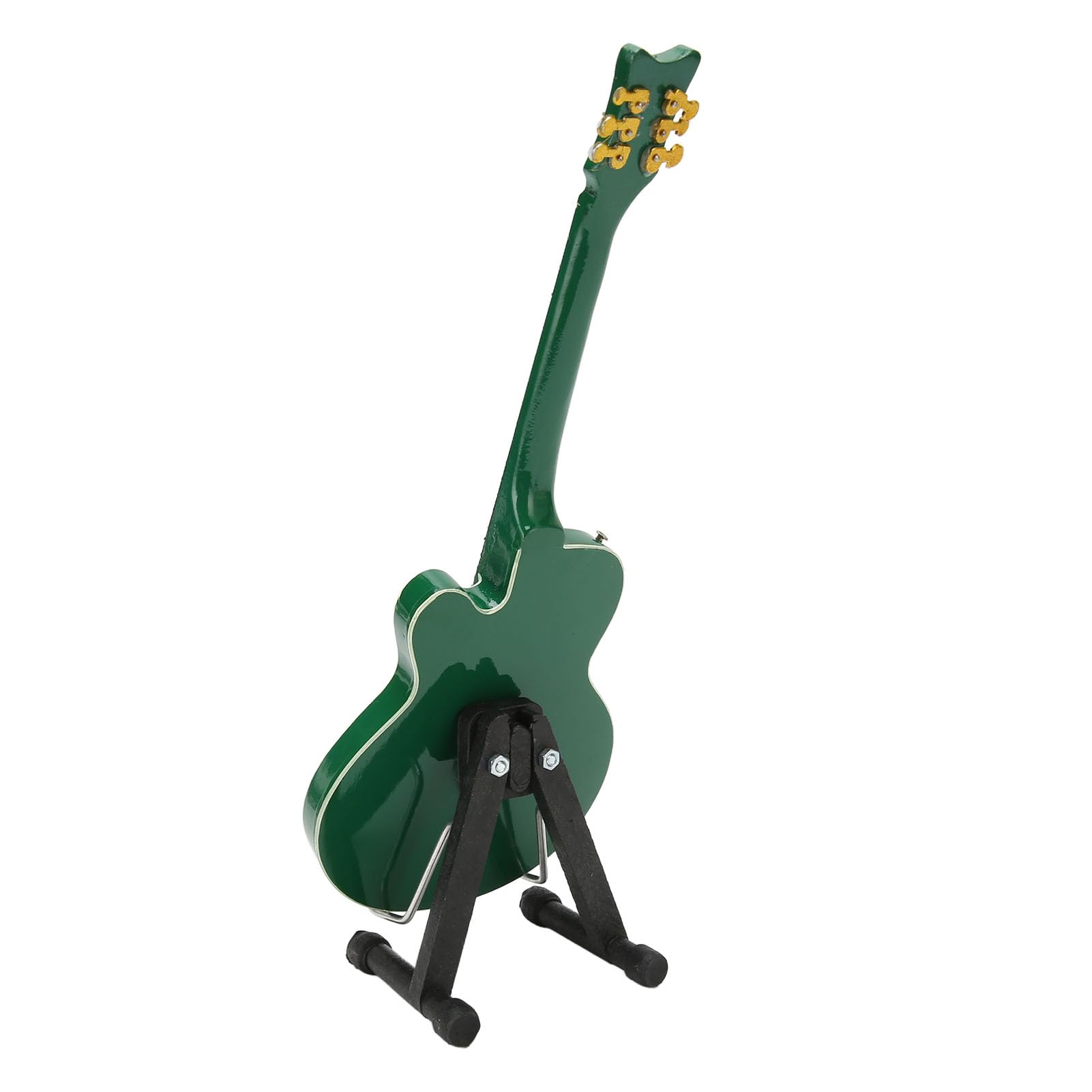 Guitarra Eléctrica de Madera con Estuche y Soporte, Decoración del Hogar Elegante, Réplica Musical para Colección y