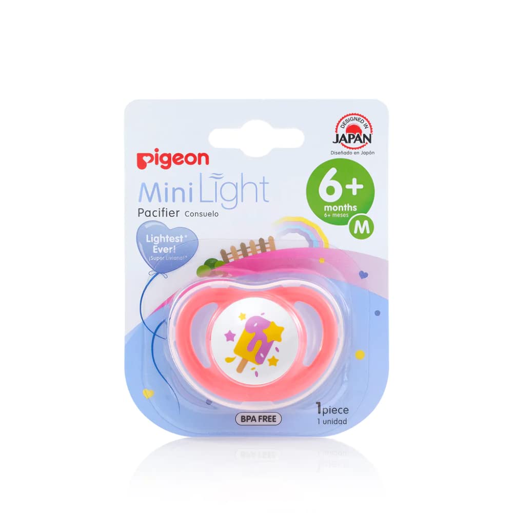 Chupones Pigeon MiniLight Silicona Suave para Bebé Unisex 5 a 8 Meses