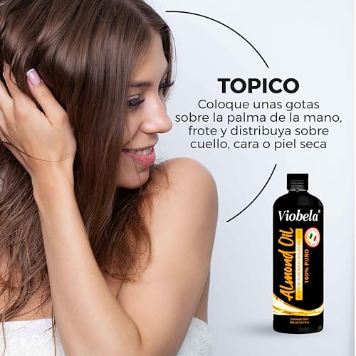 Aceite de Almendras Dulces VIOBELA Italiano Puro 100% 500 ML