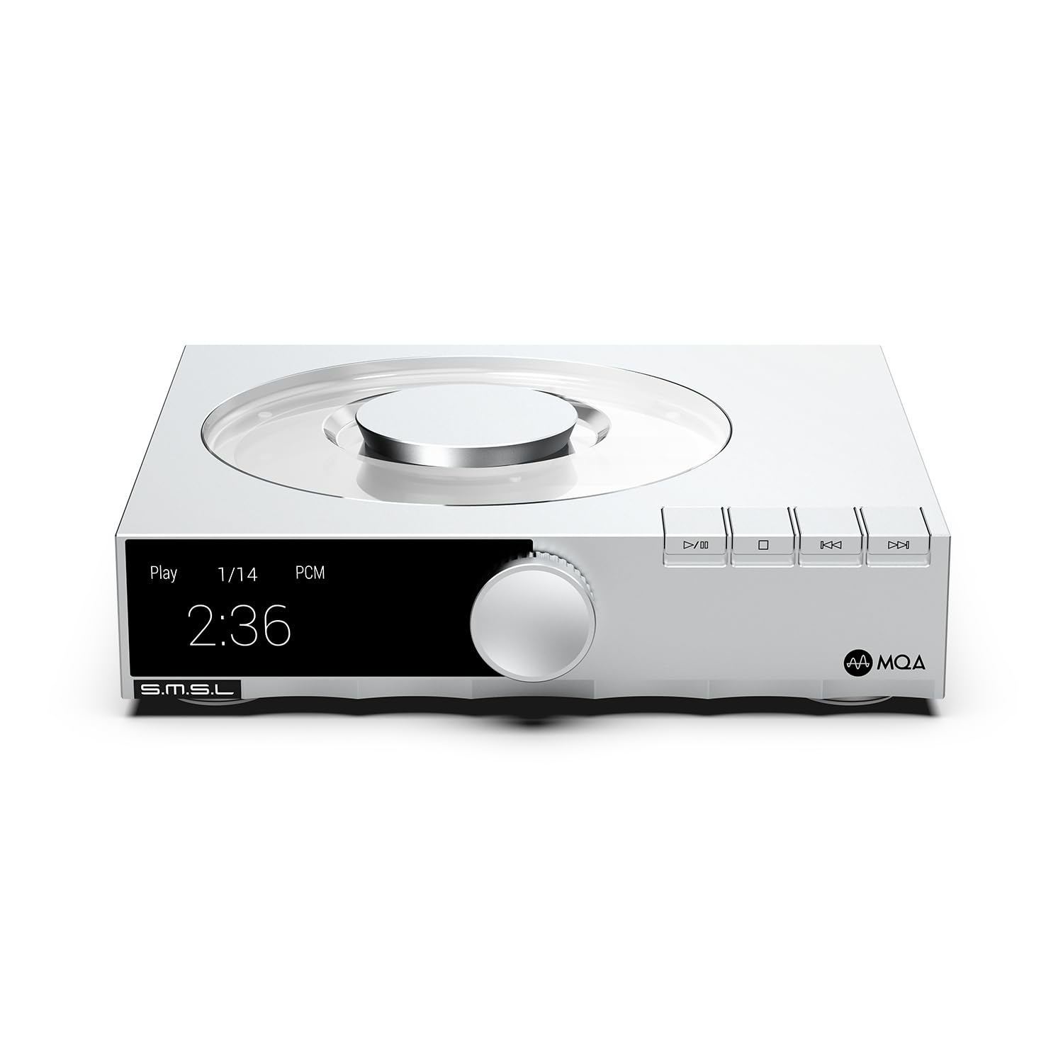 SMSL PL200T Reproductor de CD MQA-CD Transporte Reloj Entrada Salida P.A.S.S. Sistema óptico coaxial AES I2S Salida /Reproductor de CD Entrada con mando a distancia