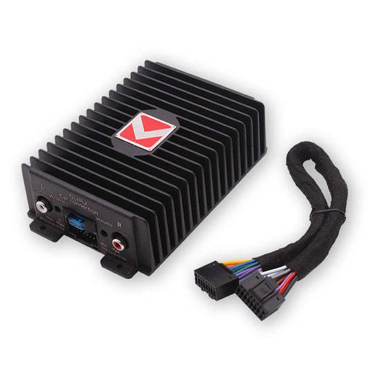 GoolRC Amplificador de rango completo de 4 canales, amplificador de potencia de modificación de audio de 80 Wx4, procesador de sonido digital clase A/B para reproductor de coche Android