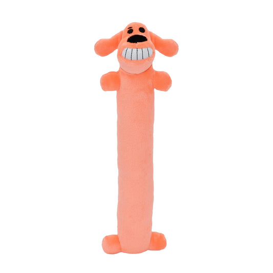 Loofa Dog 12" Plush Dog Toy, Colors May Vary