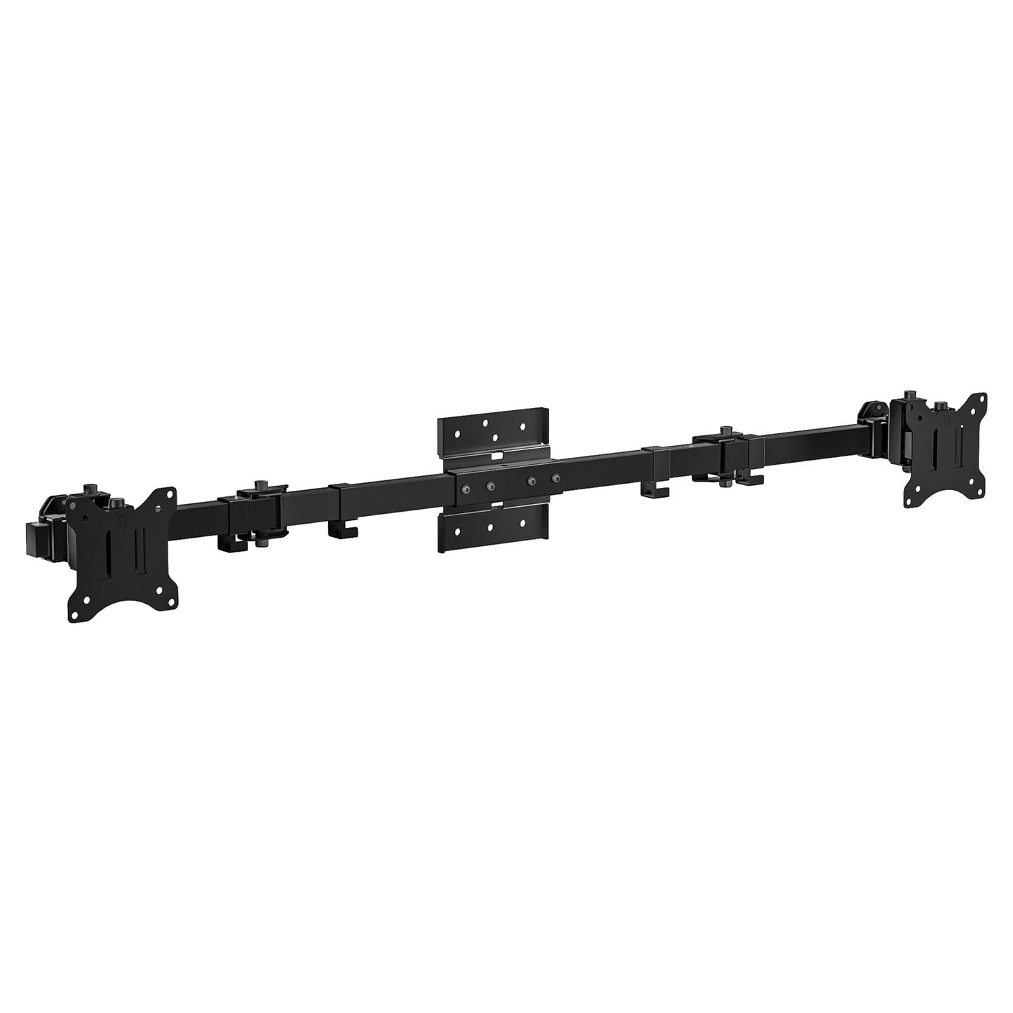 Soporte para Monitor WALI Negro Ajustable Ultraancho para 2 Pantallas